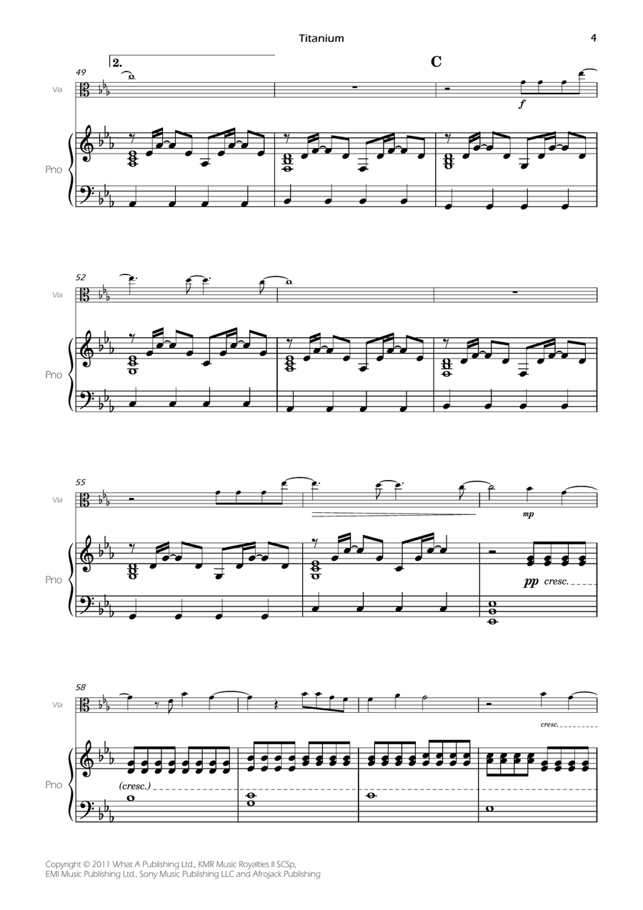 Titanium Titanium Viola scores gallery preview page 6