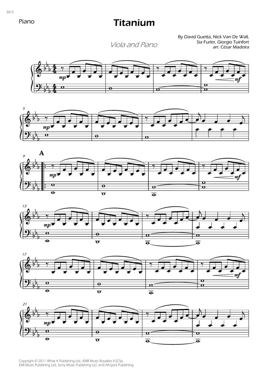 Titanium Titanium Viola scores gallery preview page 4