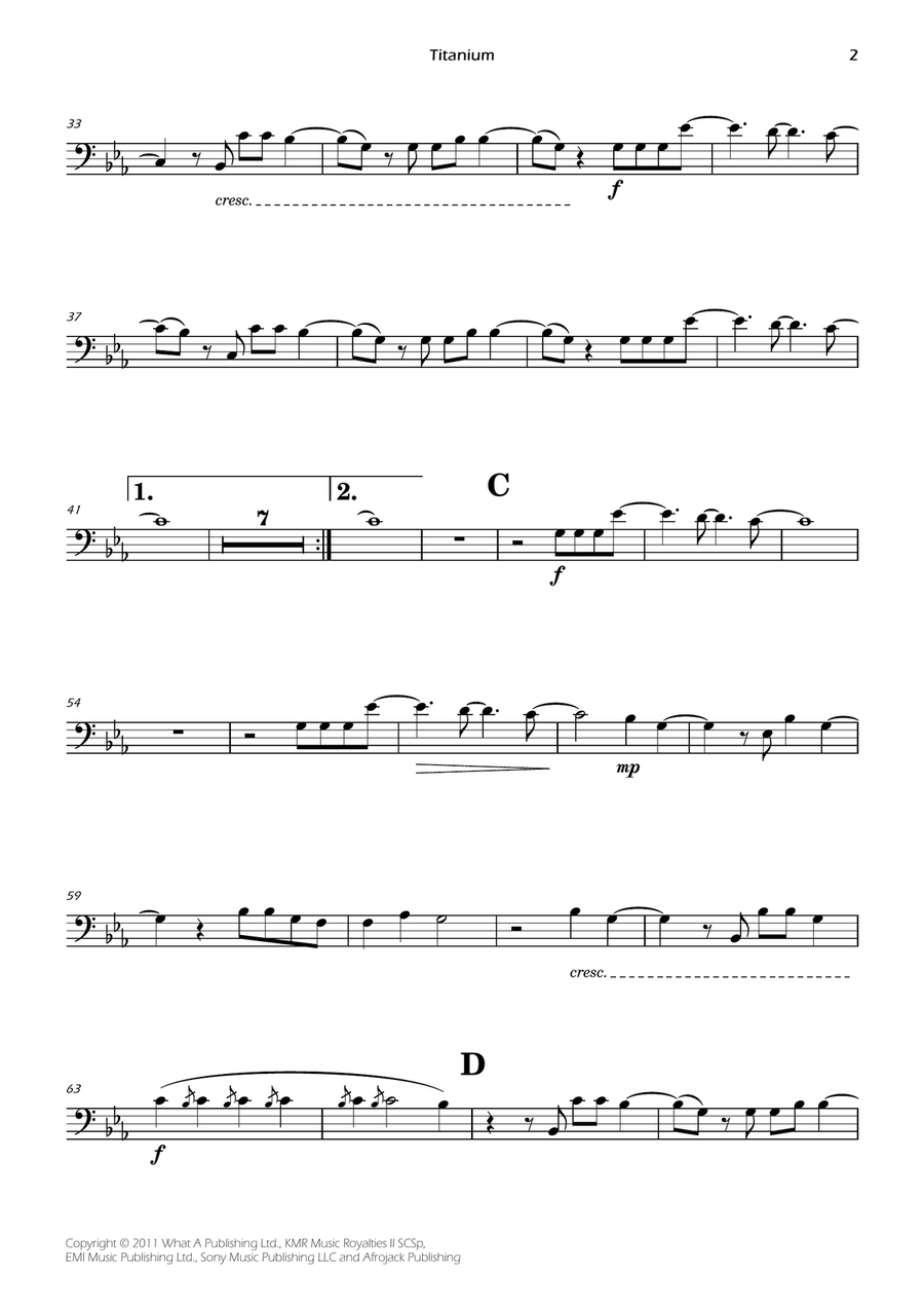 Titanium Titanium Piano scores gallery preview page 2
