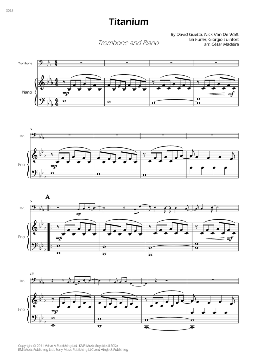 Titanium Titanium Piano scores gallery preview page 3