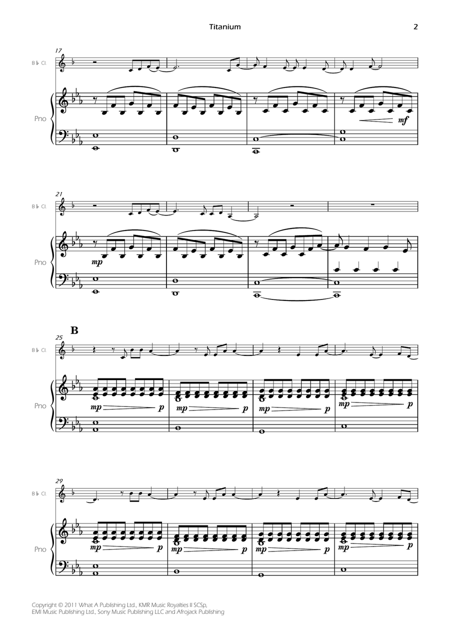 Titanium Titanium B-Flat Clarinet scores gallery preview page 4