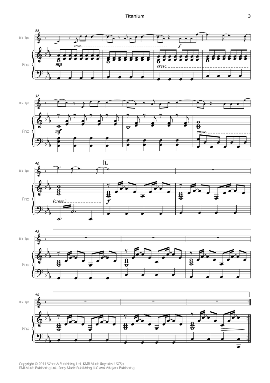 Titanium Titanium B-Flat Trumpet scores gallery preview page 5