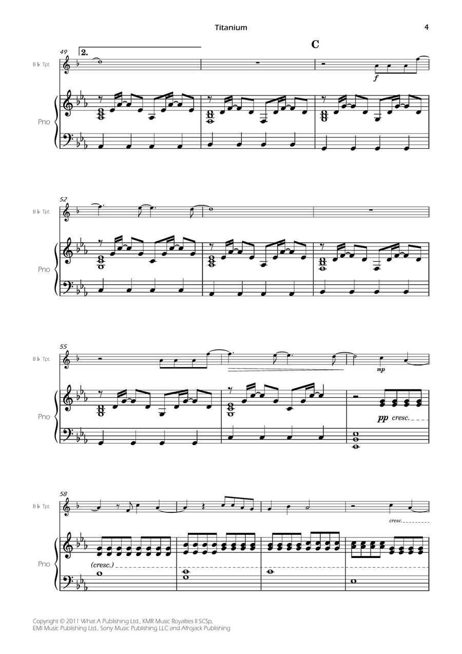 Titanium Titanium B-Flat Trumpet scores gallery preview page 6