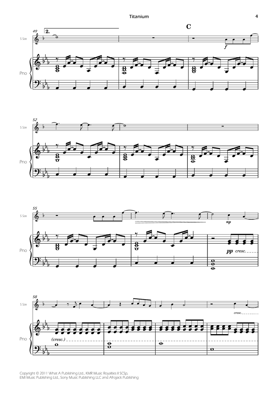 Titanium Titanium Soprano Saxophone scores gallery preview page 6
