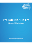 Prelude No.1 in E Minor