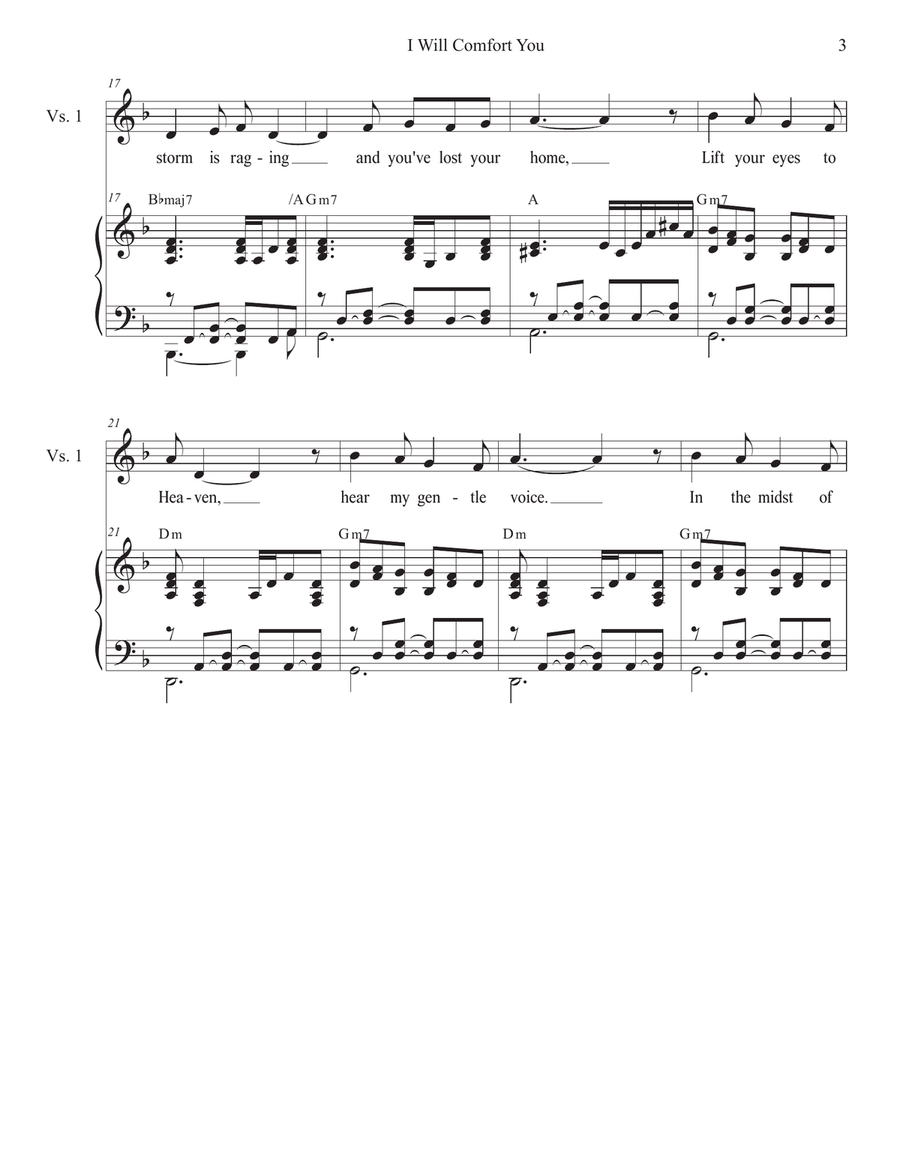 I Will Comfort You (2-part choir - (TB) TB scores gallery preview page 3