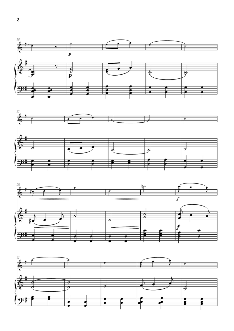 Elgar • Pomp and Circumstance | oboe sheet music w/ piano accompaniment Piano scores gallery preview page 2
