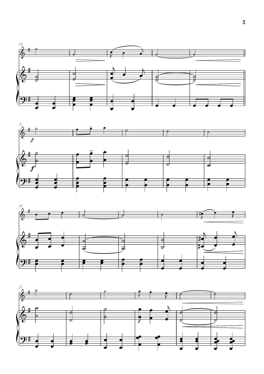 Elgar • Pomp and Circumstance | oboe sheet music w/ piano accompaniment Piano scores gallery preview page 3