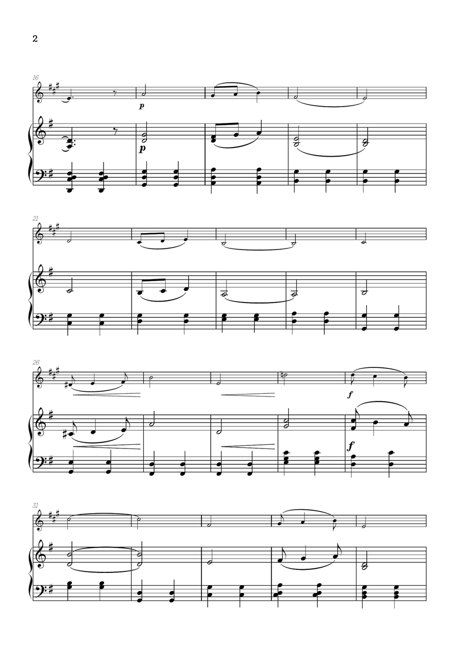 Elgar • Pomp and Circumstance | clarinet sheet music w/ piano accompaniment B-Flat Clarinet scores gallery preview page 2