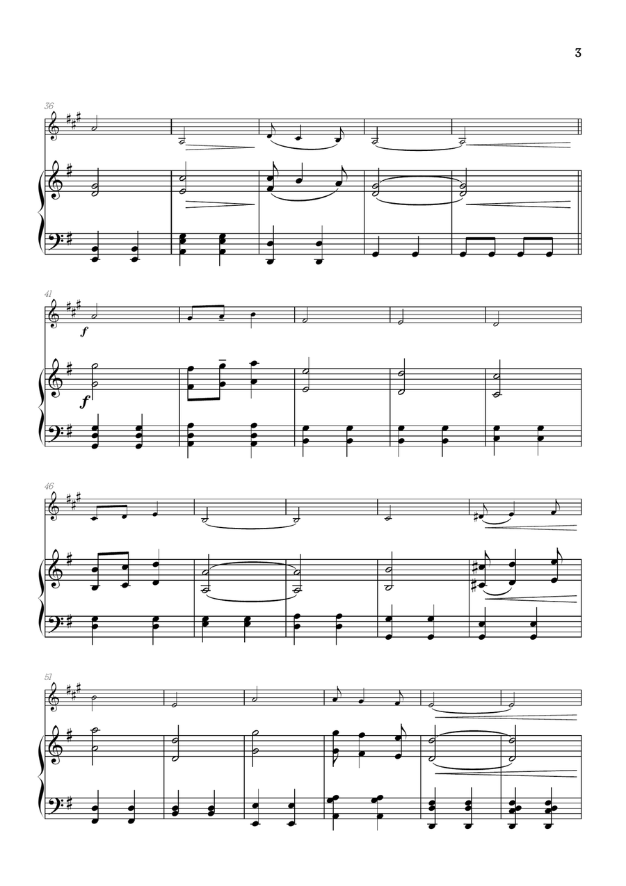 Elgar • Pomp and Circumstance | clarinet sheet music w/ piano accompaniment B-Flat Clarinet scores gallery preview page 3