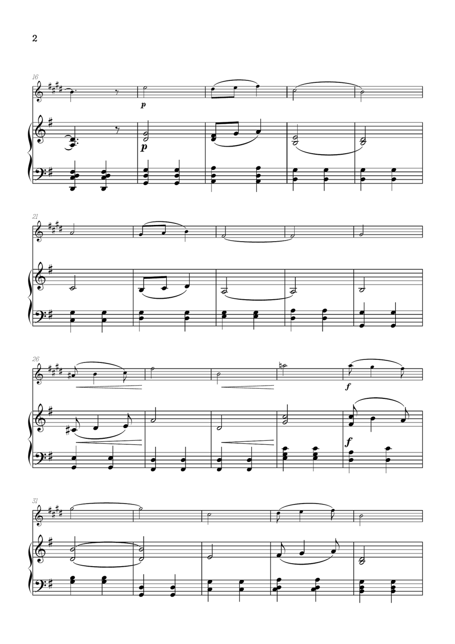 Elgar • Pomp and Circumstance | alto saxophone sheet music w/ piano accompaniment Alto Saxophone scores gallery preview page 2
