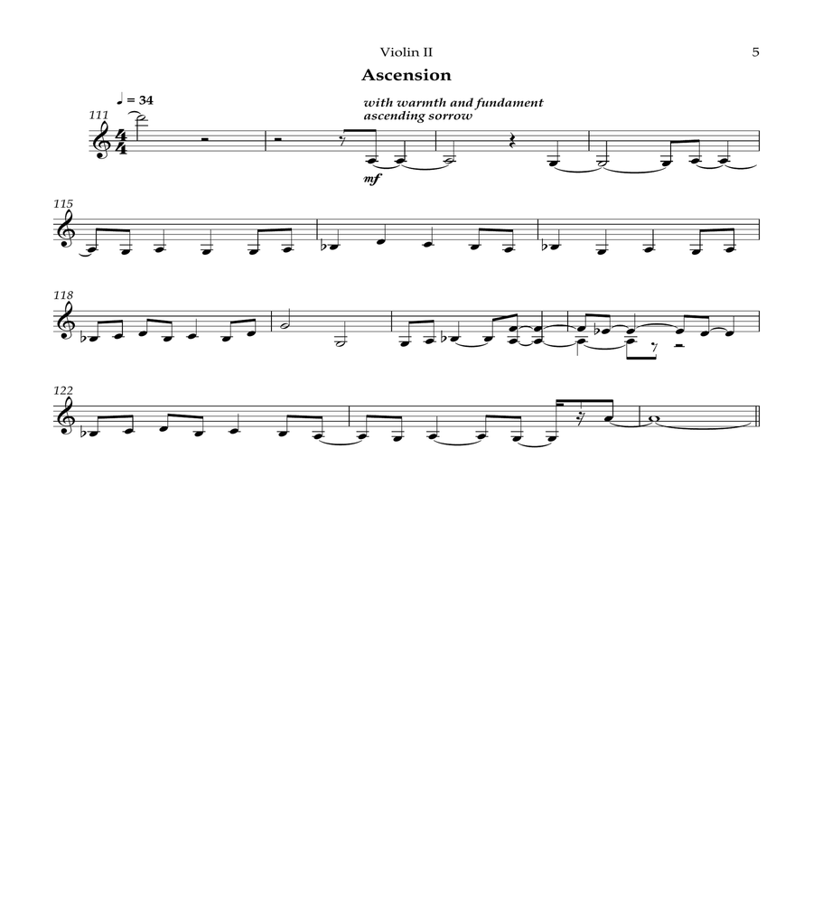 Rituals - Violin 2 Rituals - Violin 2 String Quartet scores gallery preview page 5