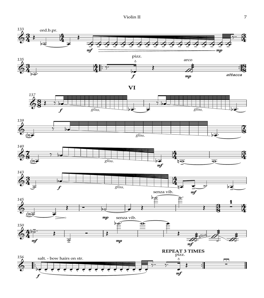 Rituals - Violin 2 Rituals - Violin 2 String Quartet scores gallery preview page 7