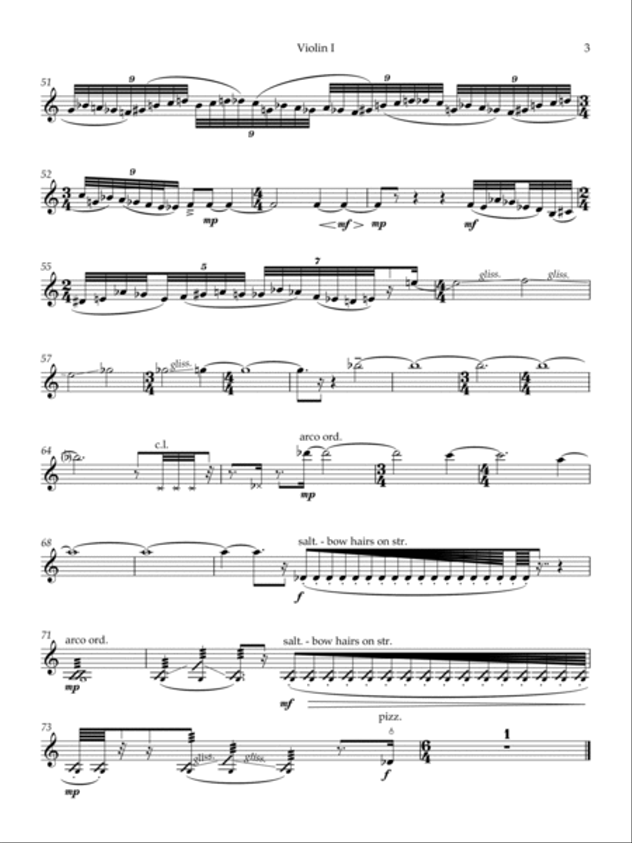 Rituals - Violin 1 Rituals - Violin 1 String Quartet scores gallery preview page 3