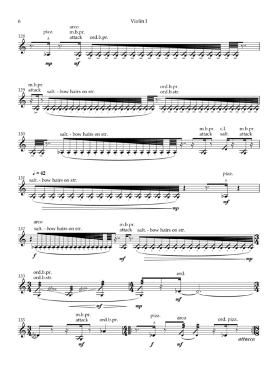 Rituals - Violin 1 Rituals - Violin 1 String Quartet scores gallery preview page 6