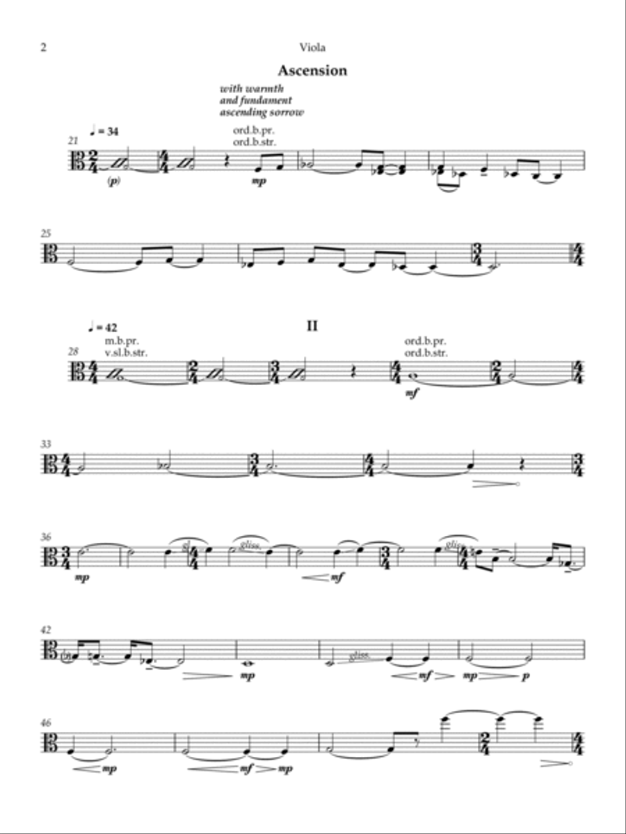 Rituals - Viola Rituals - Viola String Quartet scores gallery preview page 2