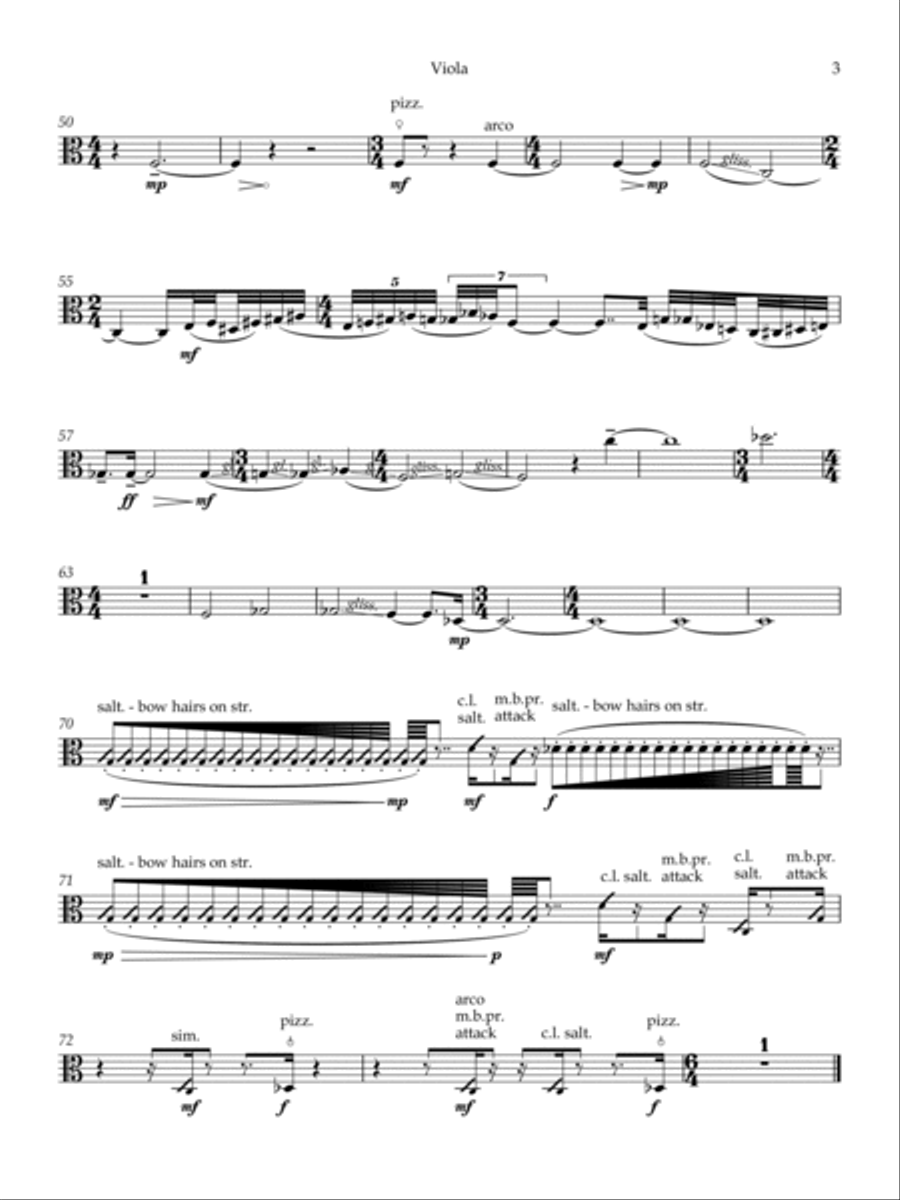 Rituals - Viola Rituals - Viola String Quartet scores gallery preview page 3
