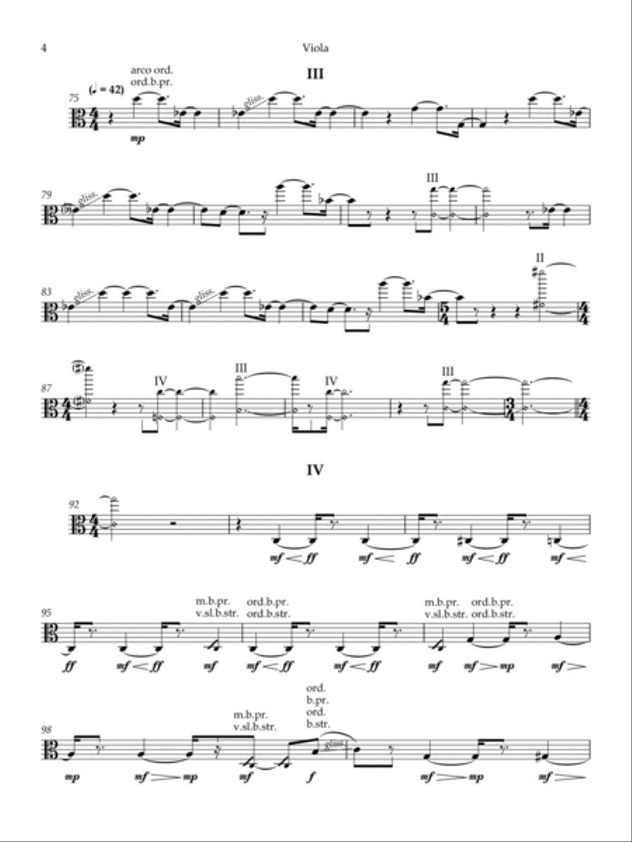 Rituals - Viola Rituals - Viola String Quartet scores gallery preview page 4