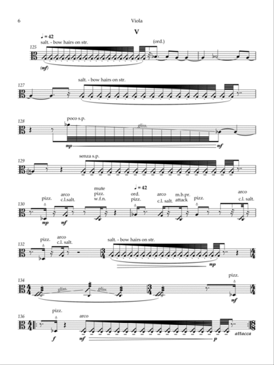 Rituals - Viola Rituals - Viola String Quartet scores gallery preview page 6