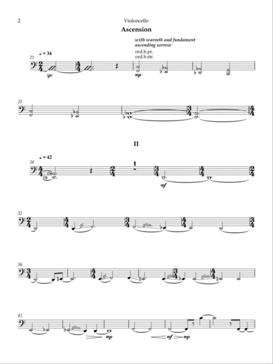Rituals - Violoncello Rituals - Violoncello String Quartet scores gallery preview page 2