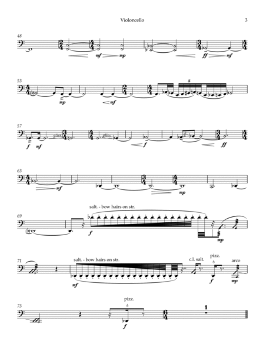 Rituals - Violoncello Rituals - Violoncello String Quartet scores gallery preview page 3