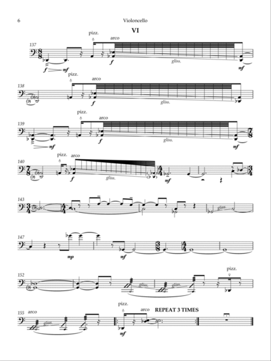 Rituals - Violoncello Rituals - Violoncello String Quartet scores gallery preview page 6