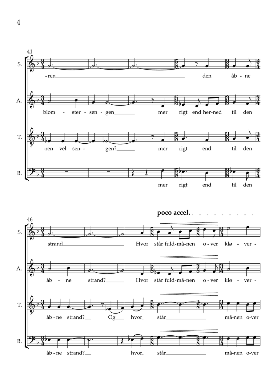 I DANMARK ER JEG FØDT I DANMARK ER JEG FØDT 4-Part scores gallery preview page 4