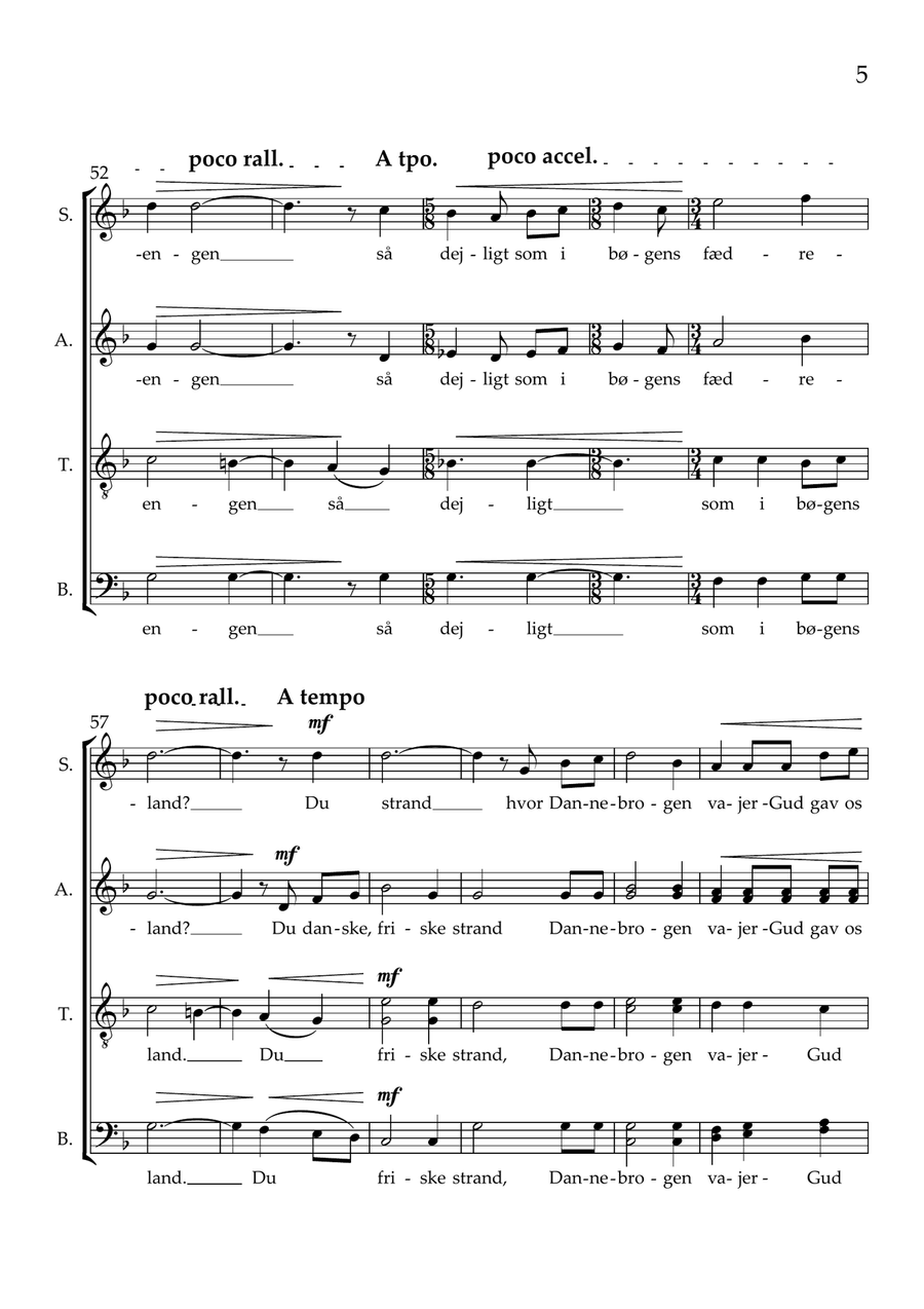 I DANMARK ER JEG FØDT I DANMARK ER JEG FØDT 4-Part scores gallery preview page 5