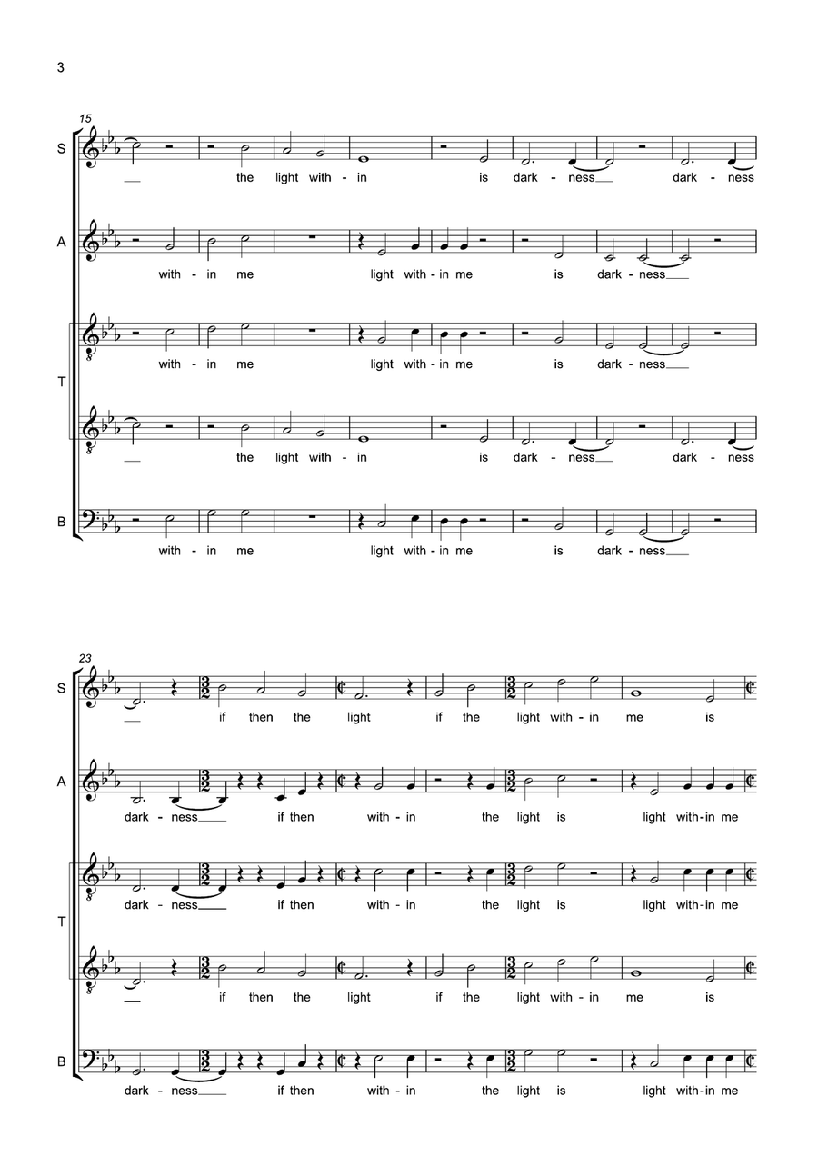 If Then The Light If Then The Light SATTB scores gallery preview page 2