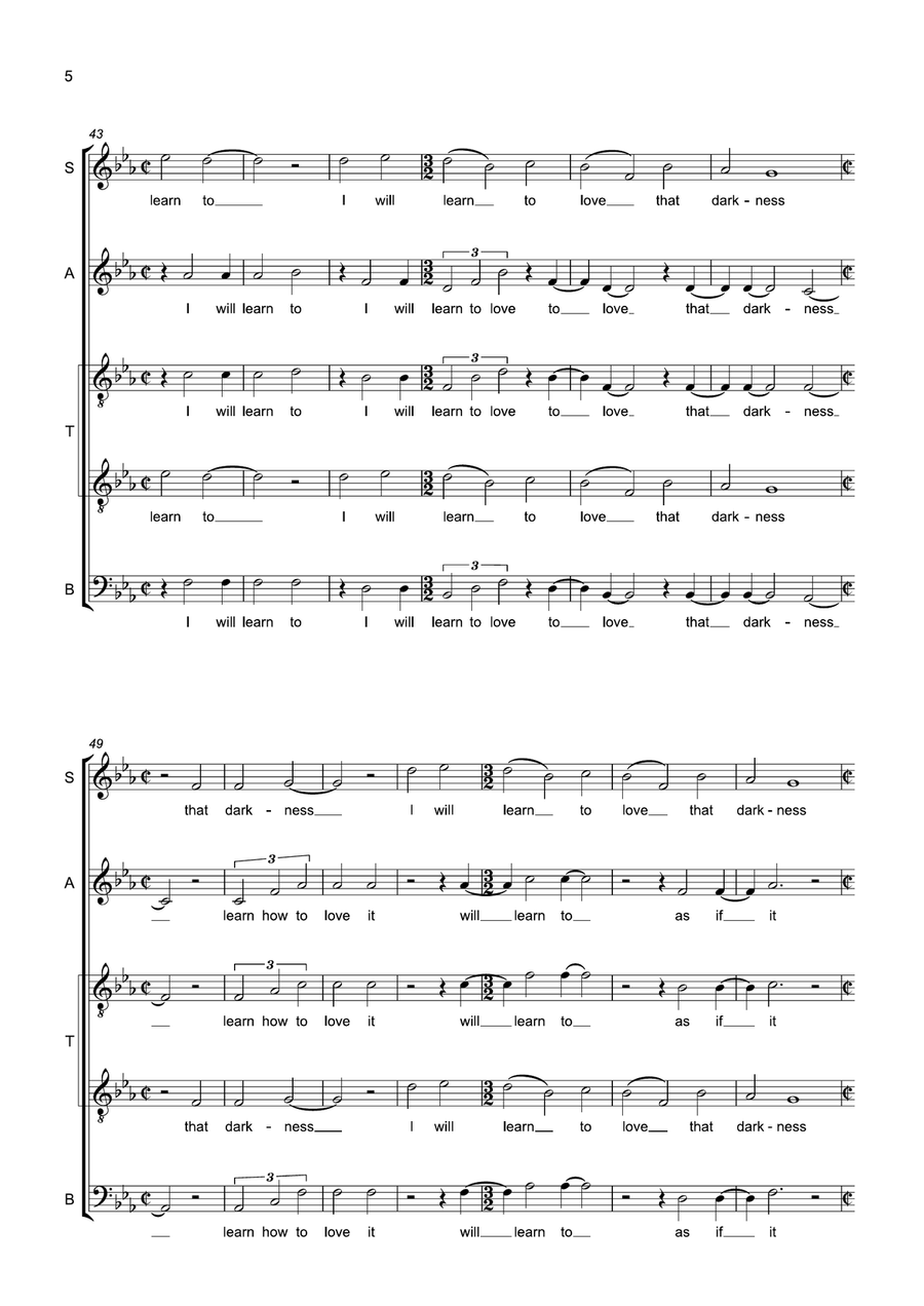 If Then The Light If Then The Light SATTB scores gallery preview page 4