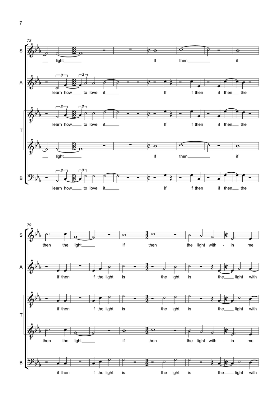 If Then The Light If Then The Light SATTB scores gallery preview page 6