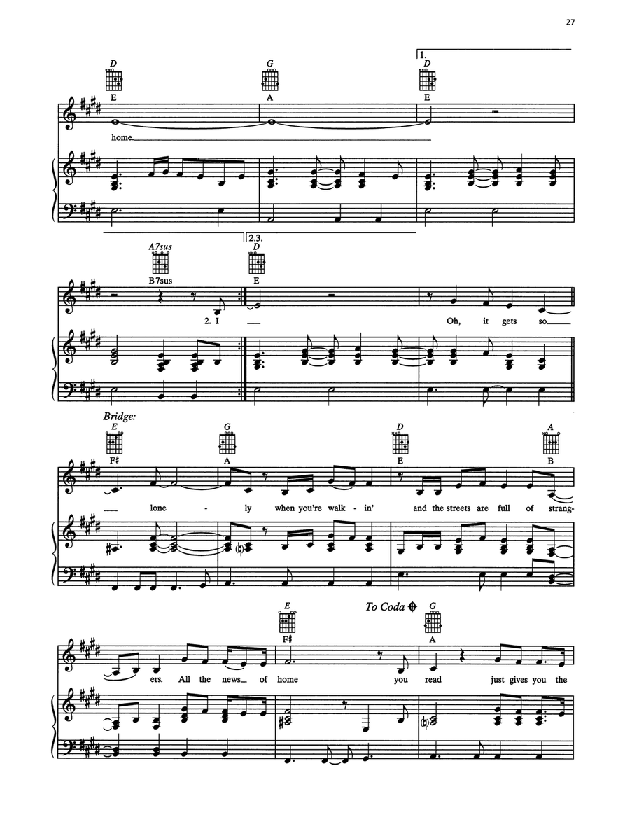 California California Piano, Vocal, Guitar scores gallery preview page 3