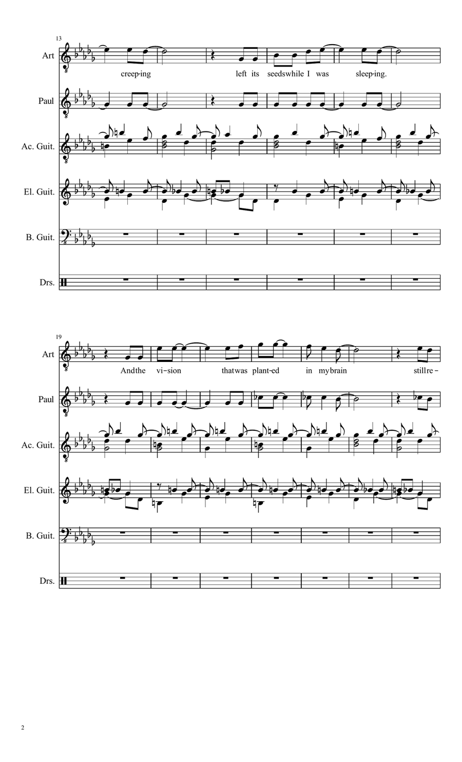The Sound Of Silence The Sound Of Silence 2-Part scores gallery preview page 2
