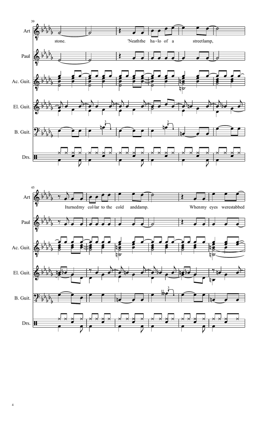 The Sound Of Silence The Sound Of Silence 2-Part scores gallery preview page 4