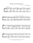His Eye Is On The Sparrow - Piano Solo