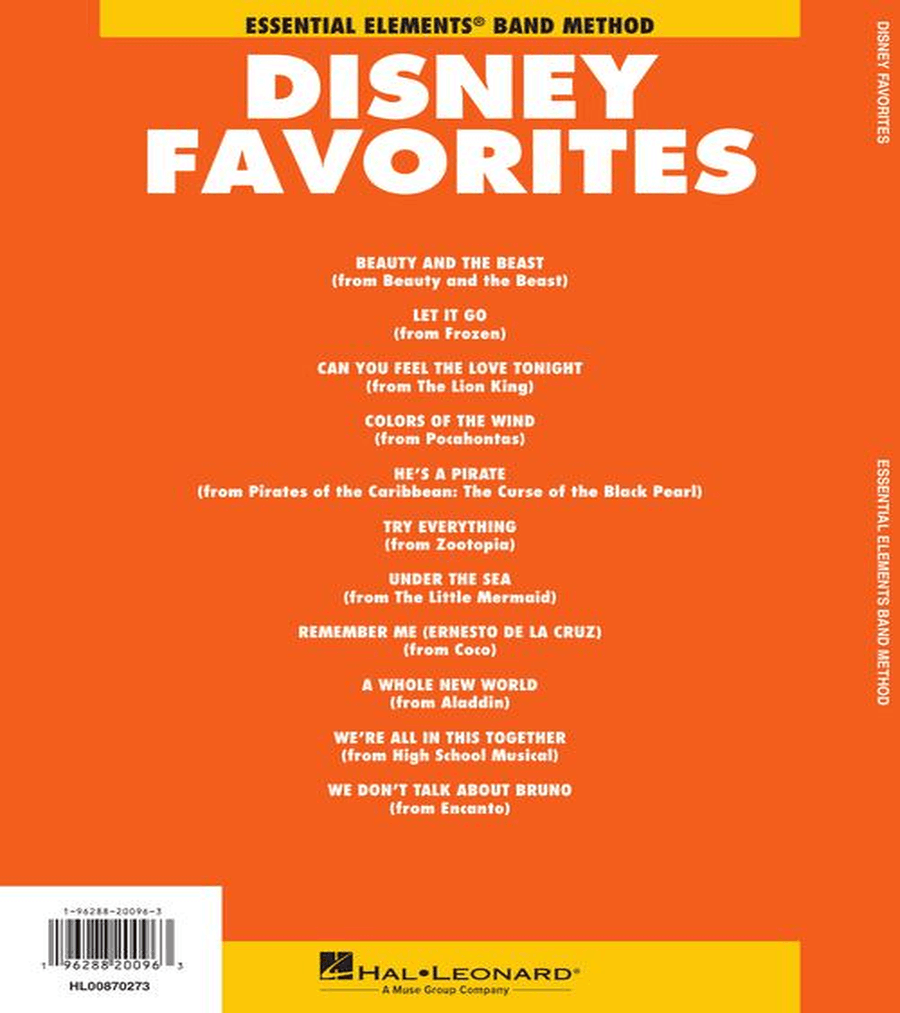 Essential Elements Disney Favorites Concert Band Methods scores gallery preview page 8