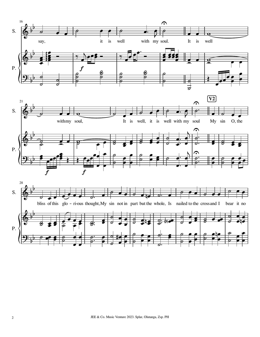 It Is Well With My Soul It Is Well With My Soul A Cappella scores gallery preview page 2