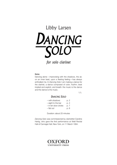 Dancing Solo