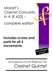 COMPLETE Mozart Clarinet Concerto in A (K.622) - clarinet quintet mini preview