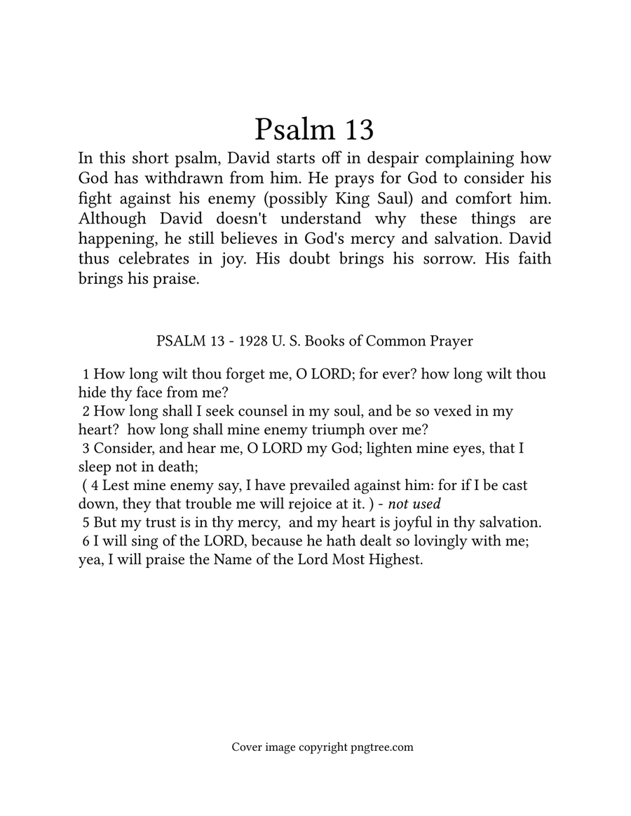 My Trust is in thy Mercy (Psalm 13) 4-Part scores gallery preview page 2