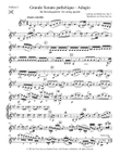 Grande Sonate pathétique – Adagio, Op. 13 - Set of Parts