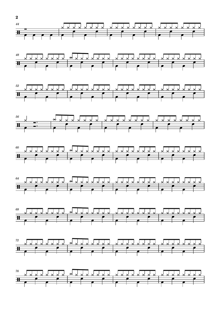 Poker Face Poker Face Drum Set scores gallery preview page 2