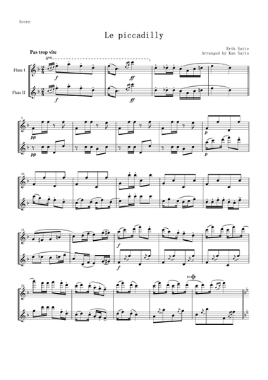 Piccadilly / É. Satie