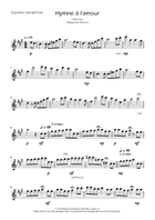 Hymne A L'amour Saxophone Quartet scores gallery preview page 5