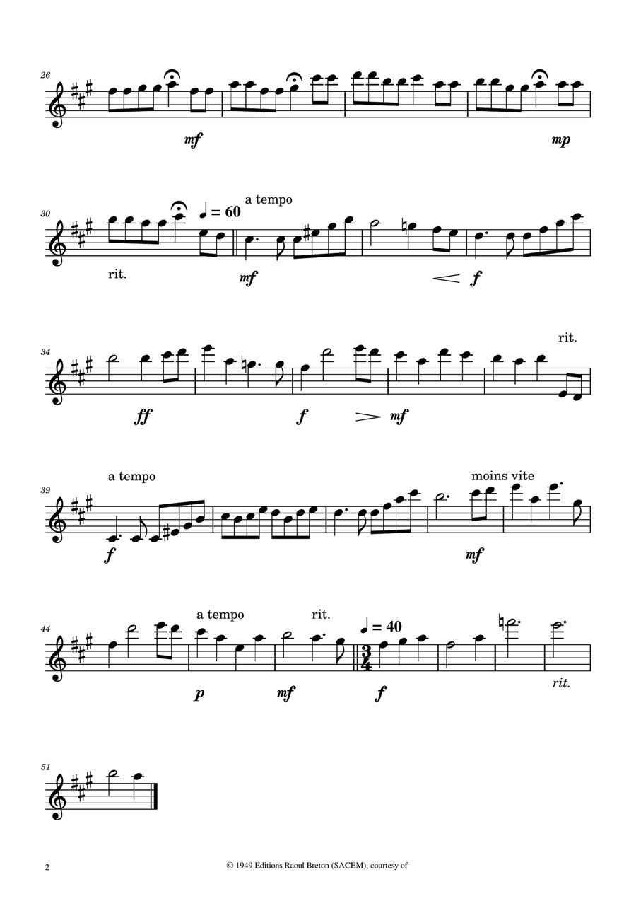 Hymne A L'amour Clarinet Trio scores gallery preview page 5