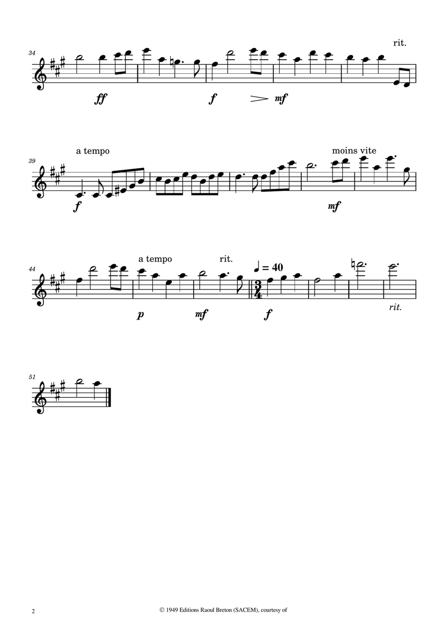 Hymne A L'amour Woodwind Trio scores gallery preview page 5
