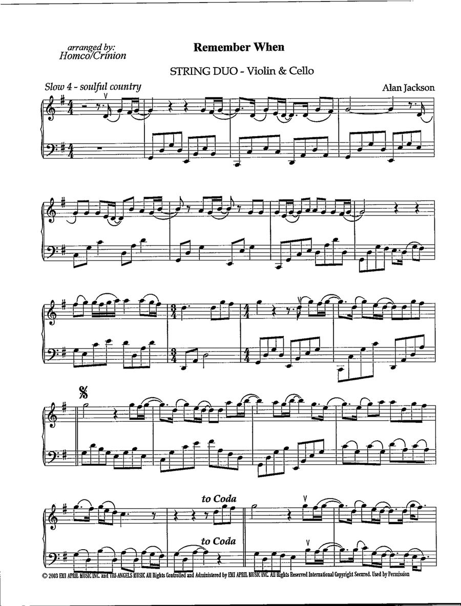 Remember When Remember When String Duet scores gallery preview page 2