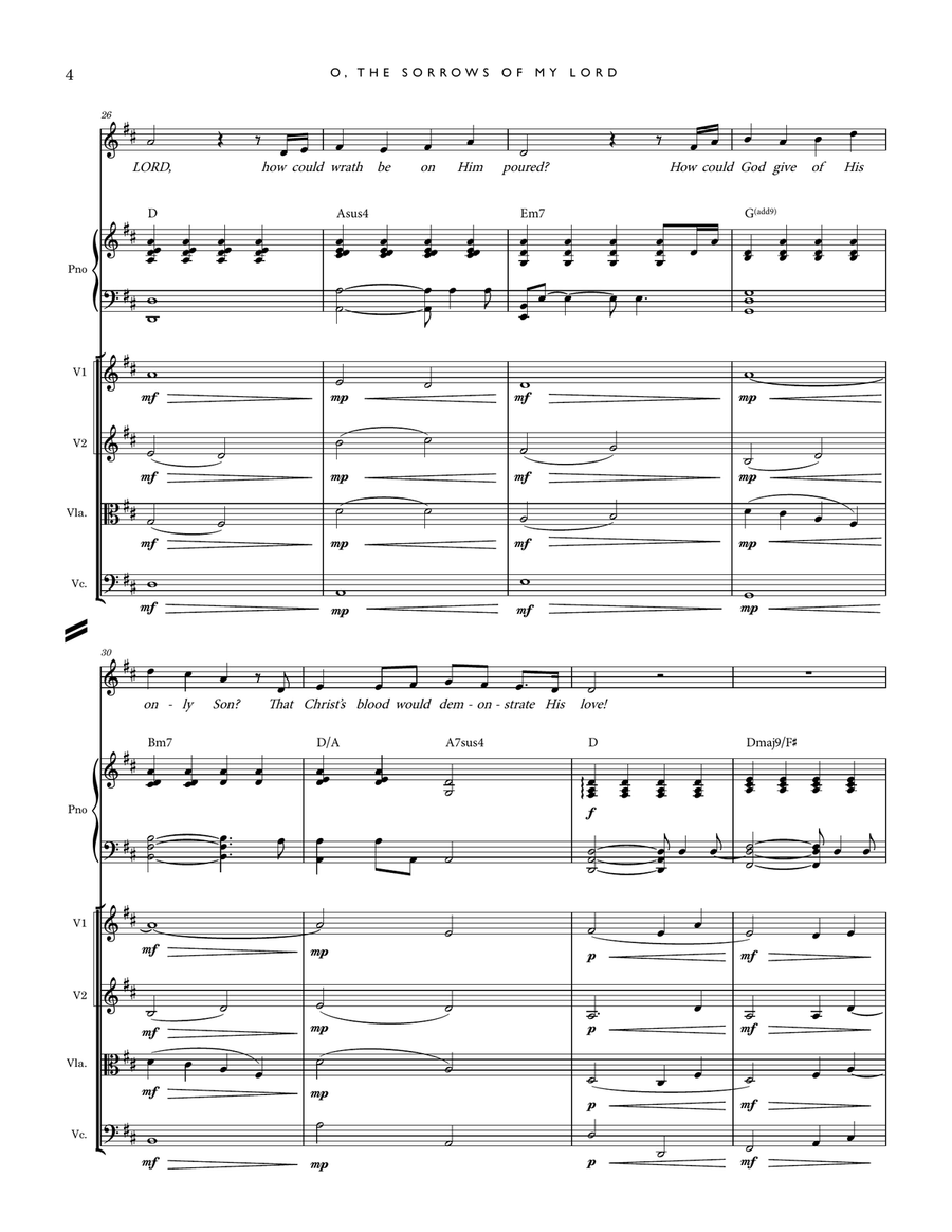 O, The Sorrows Of My LORD Small Ensemble scores gallery preview page 5