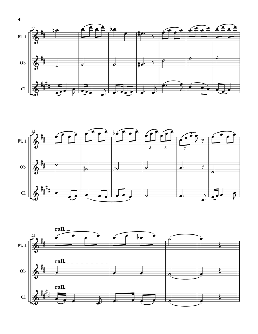 Sea Piece by Edward MacDowell Woodwind Trio - Digital Sheet Music page 4