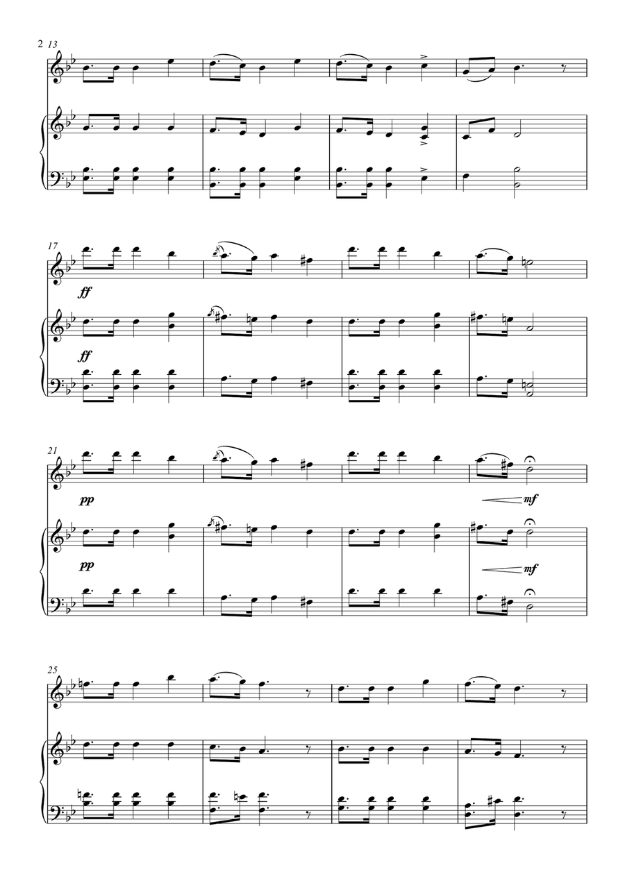 Mazurka in F Major (Op. 68 No. 3) Chamber Music scores gallery preview page 2